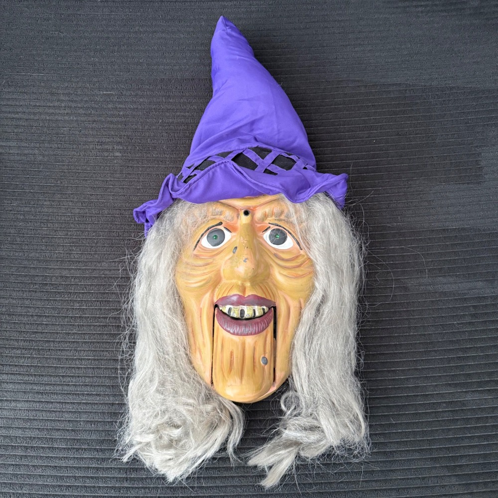 Gemmy Animated Witch Greeter Witch Hazel Sings Evil Ways Halloween Prop 25101